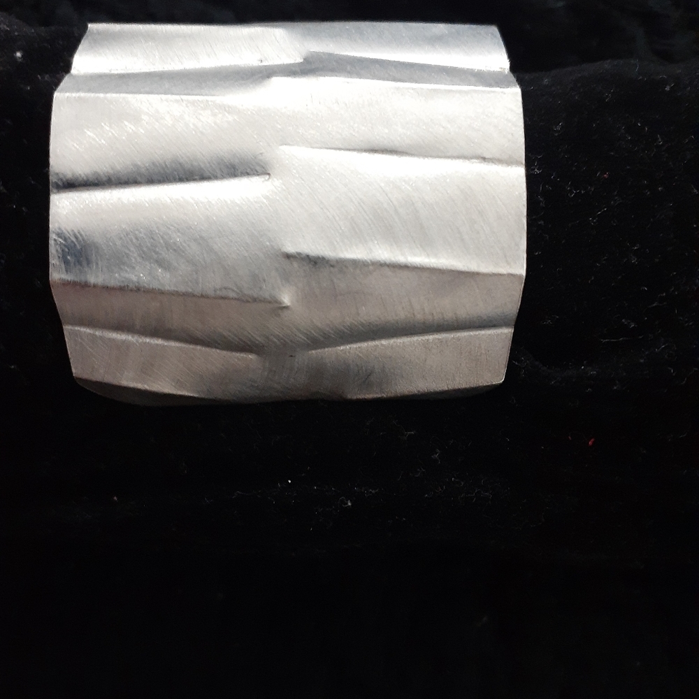 Sterling Silver Cuff Bangle 925 - image 1